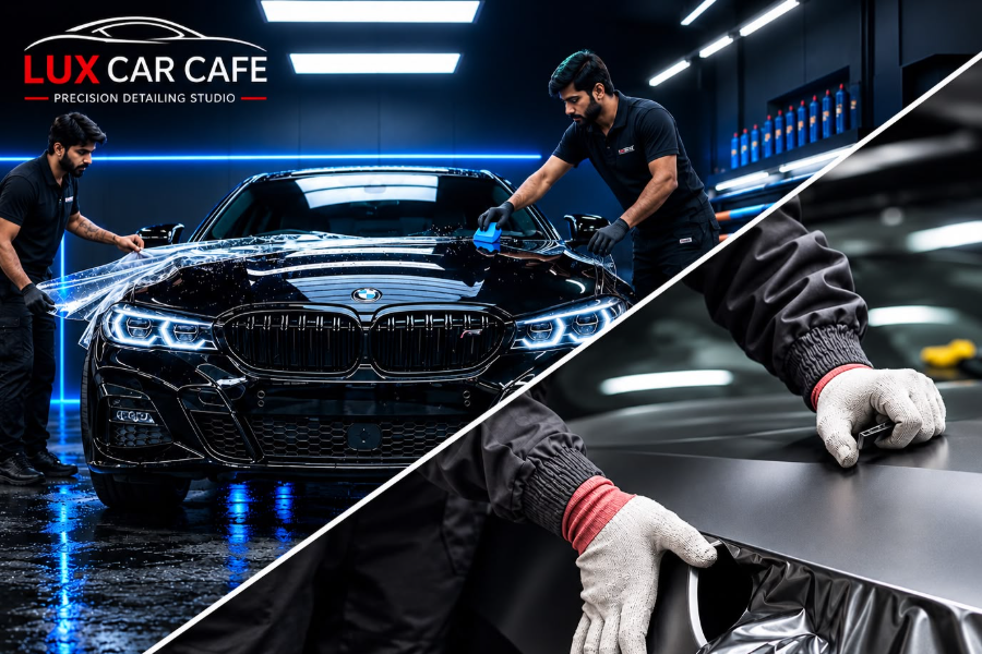 PPF and car wrapping at Lux Car Cafe