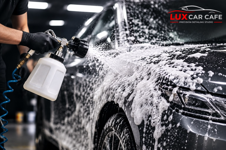 Premium steam and foam wash