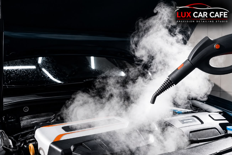 Engine bay cleaning